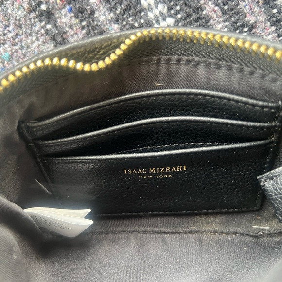 Isaac Mizrahi Black Leather Wristlet - Picture 5 of 6